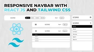 Membuat Responsive Navbar dengan React JS dan Tailwind CSS (Monokrom Navbar /Black and White Navbar)