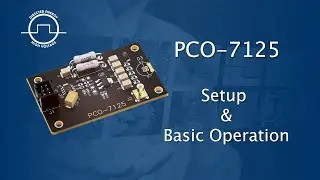 PCO-7125 Pulsed Laser Diode Driver Module Setup and Operation