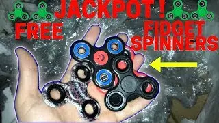 JACKPOT! FOUND MORE FREE FIDGET SPINNERS IN THE DUMPSTER!