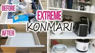 HUGE KonMari declutter KITCHEN | Minimalism KonMari method