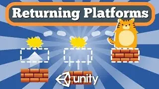 Unity 2D Tutorial How To Return Platform To Its Initial Position After Falling Moving It Upwards.