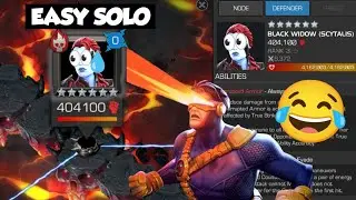 MCOC BLACK WIDOW (SCYTALIS) BOSS EASY SOLO IN MIN #marvel #mcoc #kabam 