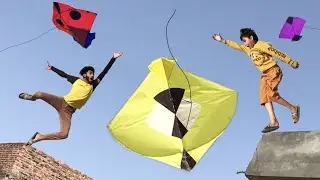 Big Kite Caught | Kite Challenge | Kite Flying