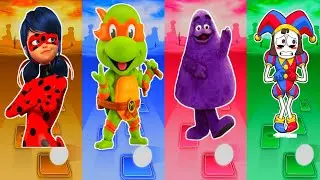 Miraculous🆚Teenage Mutant🆚The Grimace Shake McDonald&rsquo;s Drink🆚The Amazing D❤️Who is best player??