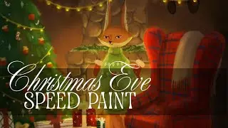 Christmas illustration for book (speed paint)