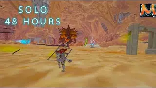 I SPENT 48 HOURS ON THE MOST POPPED SOLO ARK SERVER - Day 1 (Part 1)