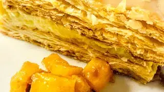 VEGAN CUSTARD SLICE WITH SPICY PINEAPPLE