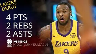 Bronny James 4 pts 2 rebs 2 asts vs Kings 2024 Summer League