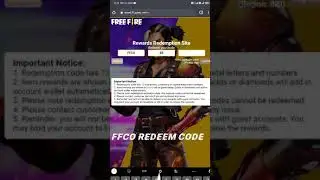 FFCO redeem code 😍 #short