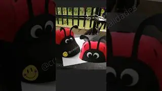 Gorra de animalitos de foamy / Gorra de mariquita en foami / Visera de foami