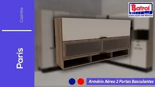 06.5213 Arm&aacute;rio A&eacute;reo 2 Portas Basculantes