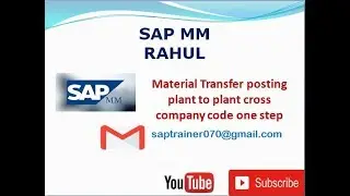 One Step Plant-to-Plant Stock Transfer cross company code