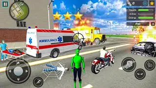 Spider Rope Hero Ninja Gangster Crime Vegas City #13 - Android Gameplay