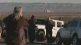 Spectators line road to watch Blue Origin launch