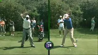 Golf Swings: Michael Jordan and Peyton Manning Slow Motion: 05/05/07