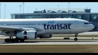 Air Transat Airbus A330-200 [C-GTSJ] landing in YVR