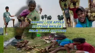 Nungu | Ice Apple cutting skills | Palm fruit cutting plz support video like #pc_virundu #food 