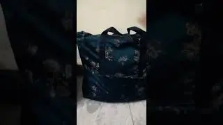 Velvet big size tote bag and mini travel bag cost rs only 800