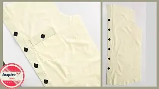 Sew a designer shirt front placket 2020 // Brand look shirt front placket stitching //