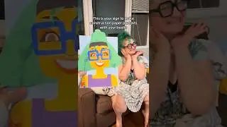 Making my friend out of construction paper 🎨📝👯&zwj;♀️ #Shorts