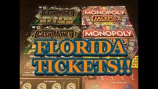 FLORIDA TICKET SWAP WITH THE ITCHY GURU!! Florida Lottery Scratch Offs!!