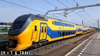 VIRMm-6 snelt door Houten, als intercity Venlo - Schiphol Airport! // NS VIRMm-6 rushby, 21-5-2023!