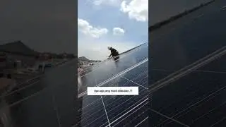 Maintenance PLTS Ongrid #plts #tenagasurya #pltsongrid #pltstyle #pompaairtenagasurya