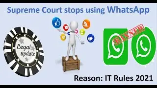 Legal GK Update : SC stops Whatsapp use issues SOP