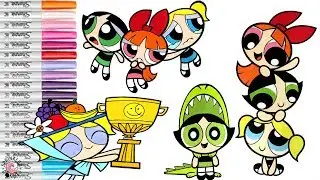 Powerpuff Girls Coloring Book Compilation Blossom Buttercup Bubbles PPG | SPRiNKLED DONUTS
