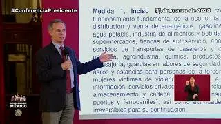 Hugo L&oacute;pez-Gatell explica las 7 medidas de seguridad sanitaria | Gobierno de M&eacute;xico