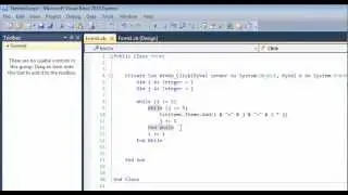 Nested Loop Tutorial Using a While Loop - VB.Net