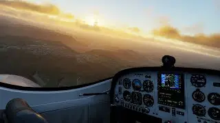 Low and slow into Stuttgart in the PiperSport Cruiser (Vatsim)