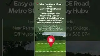 BDA & RERA approved Plots on Mysore Road Ready for Registration