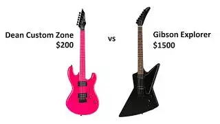 Gibson Explorer vs Dean Custom Zone (guitar test)