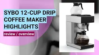 SYBO 12-Cup Commercial Drip Coffee Maker Review: Efficient Brewing for Home & Business
