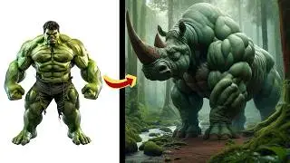 AVENGERS BUT RHINO AND HAWK MARVEL & DC CHARACTERS 2025