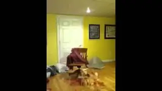 7 Foot Jenga Tower collapse