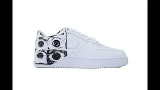 Supreme x Comme des Gar&ccedil;ons SHIRT x Nike Air Force 1 Low 'Eyes'.#kickx #kickxcn #nike #airforce 