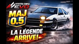 Assetto Corsa EVO : LA L&Eacute;GENDE AE86 ARRIVE DANS LA MAJ 0.5 🔥