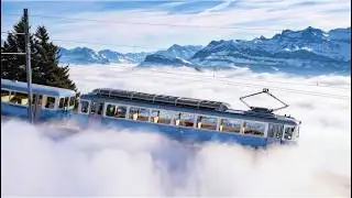 World’s FIRST Mountain Railway🇨🇭Mt. Rigi, Switzerland