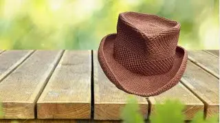 Crochet Cowboy Hat Tutorial &ndash; Part I: #CrochetForBeginners #HandmadeHat #CrochetPattern #CowboyStyle