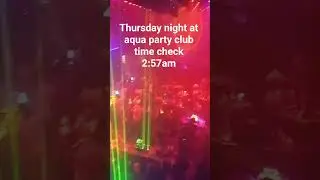 Thursday night at aqua party club
