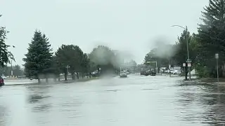 Flooding in Bismarck after Sunday afternoon storm