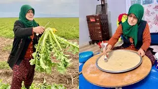 KÖYDE 1 YIL SONRA KANGAL ISIRGAN HASADI ~ EV TANDIRINDA ISIRGAN BÖREĞİ YAPIMI