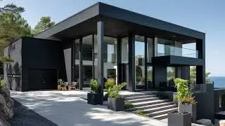 Black Modern Minimalist House Tour 2026 | Sleek Architectural Masterpiece & Design Inspiration