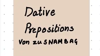 # Dative preposition # easy German # A1 German at home # learn German with me 