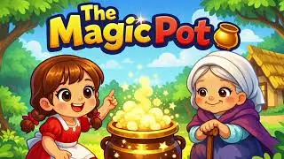 the magic porridge pot story🍲| story in english | bedtime stories for kids |moral stories in english