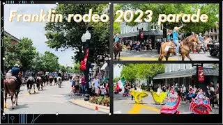 Franklin Rodeo 2023 parade Culture dancing Horse dancing