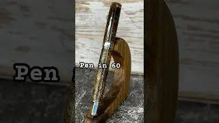 Pen Making Timelapse 🖋️ Chrome and Gold Plated Vertex Fountain #satisfying #asmr #diy #woodworking