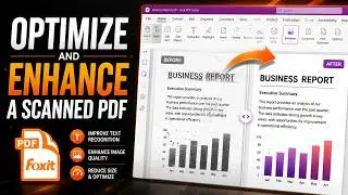 How to Optimize and Enhance a Scanned PDF in Foxit PDF Editor